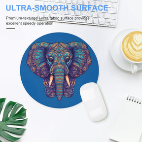 Elephant Round Mouse Pad