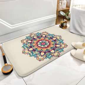 Flower Coral Velvet Rug