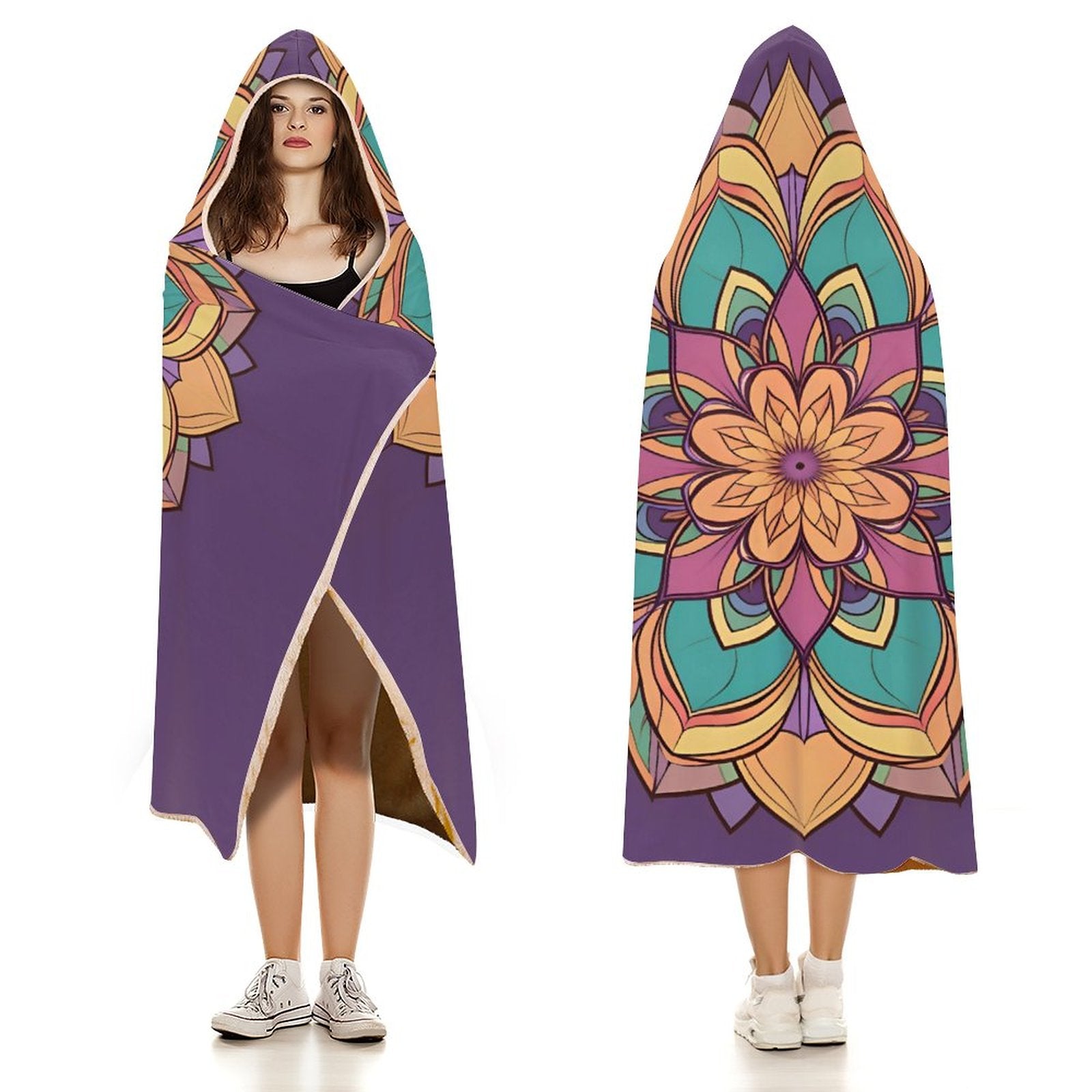 Manta con capucha Lotus