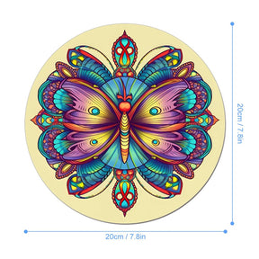 Butterfly Round Mouse Pad