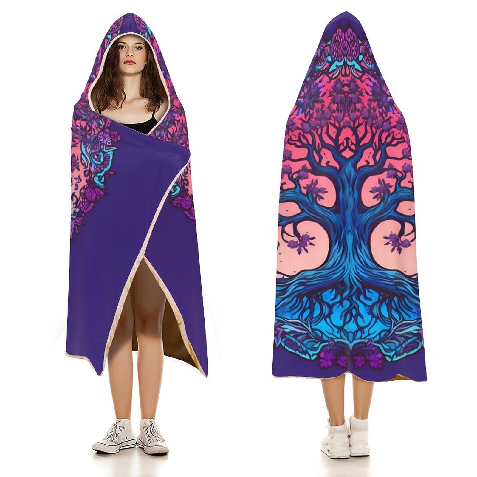 Tree Hooded Blanket