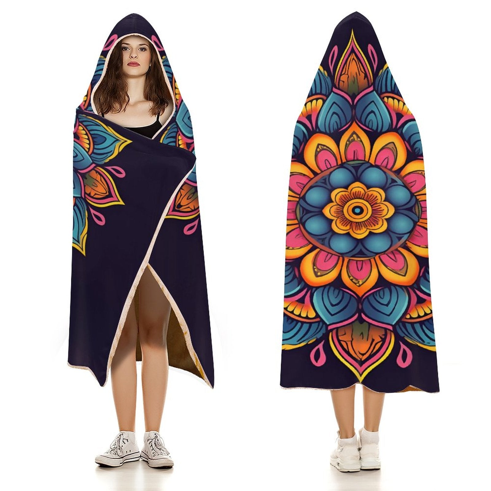 Flower Hooded Blanket