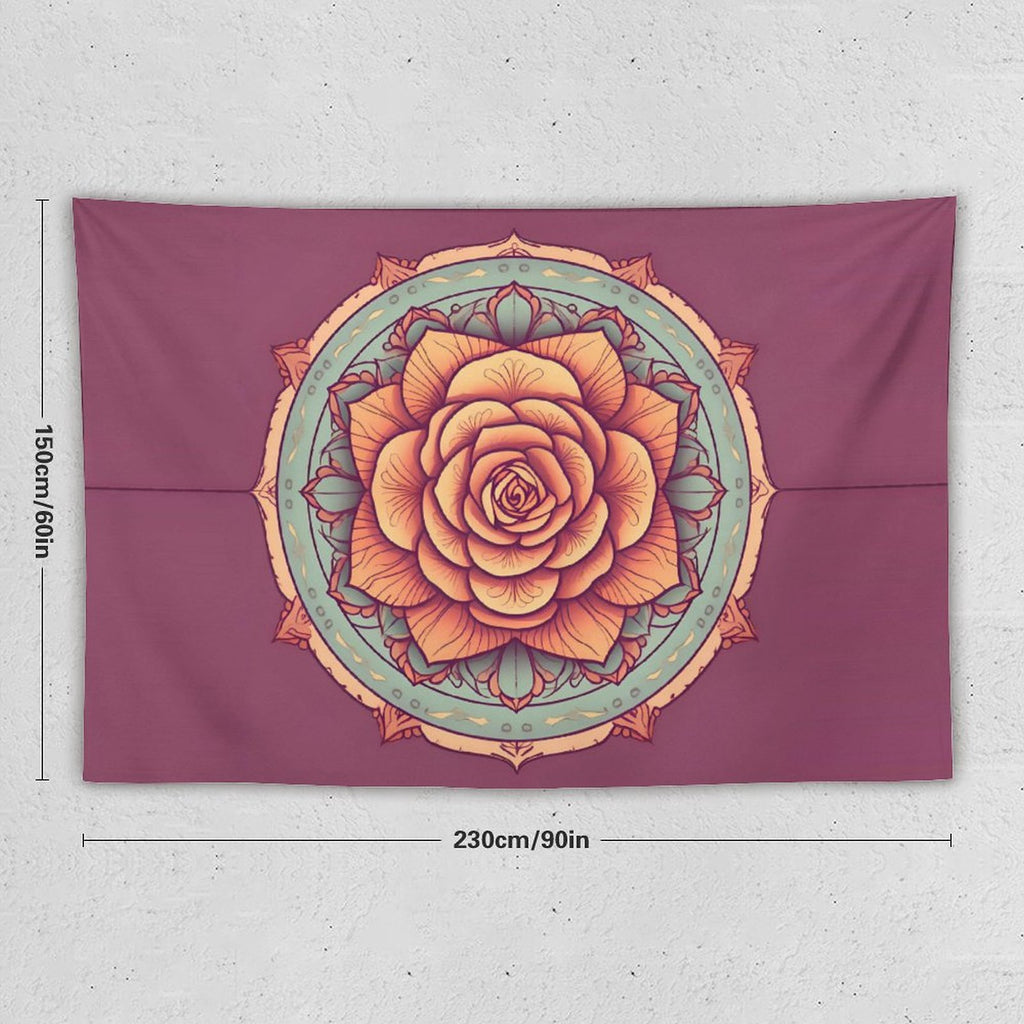Tapiz de pared de rosas