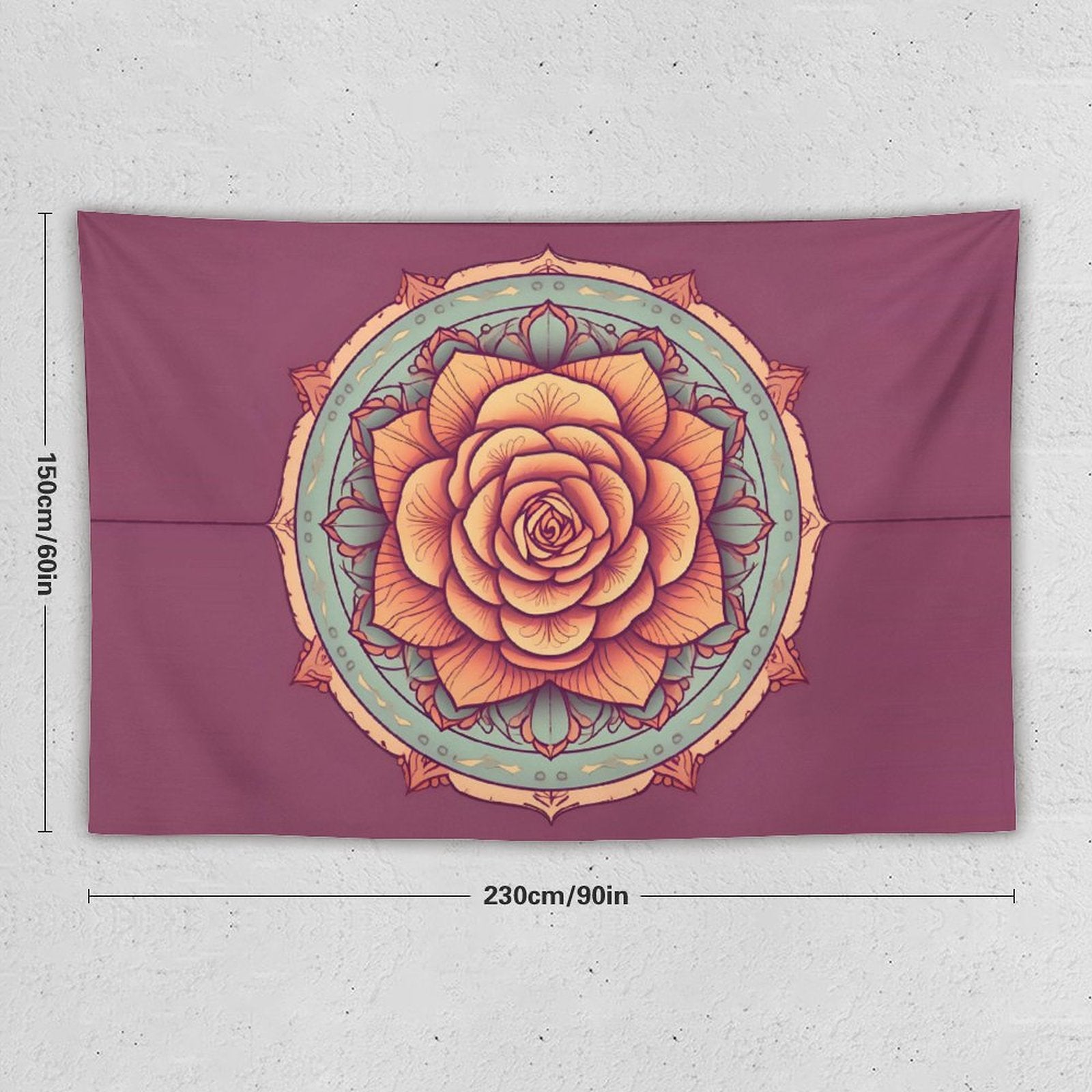 Tapiz de pared de rosas