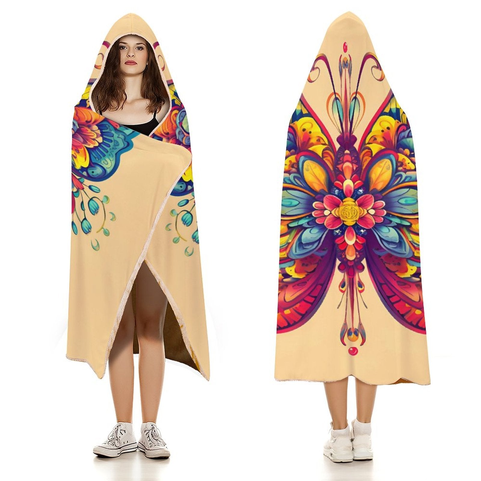 Butterfly Hooded Blanket