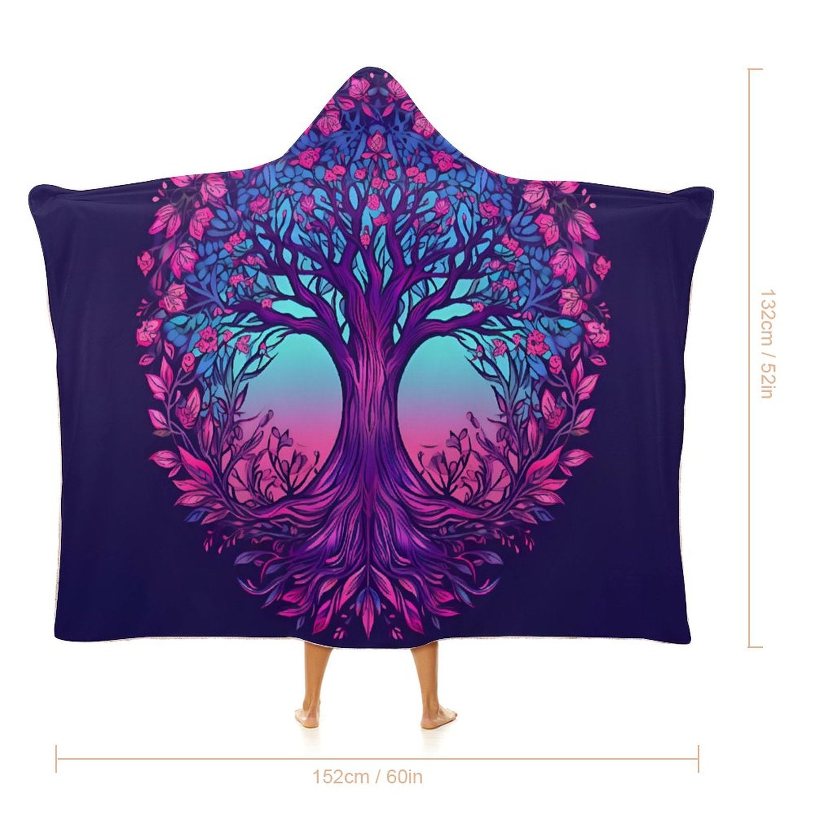 Tree Hooded Blanket