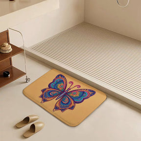 Butterfly Coral Velvet Rug