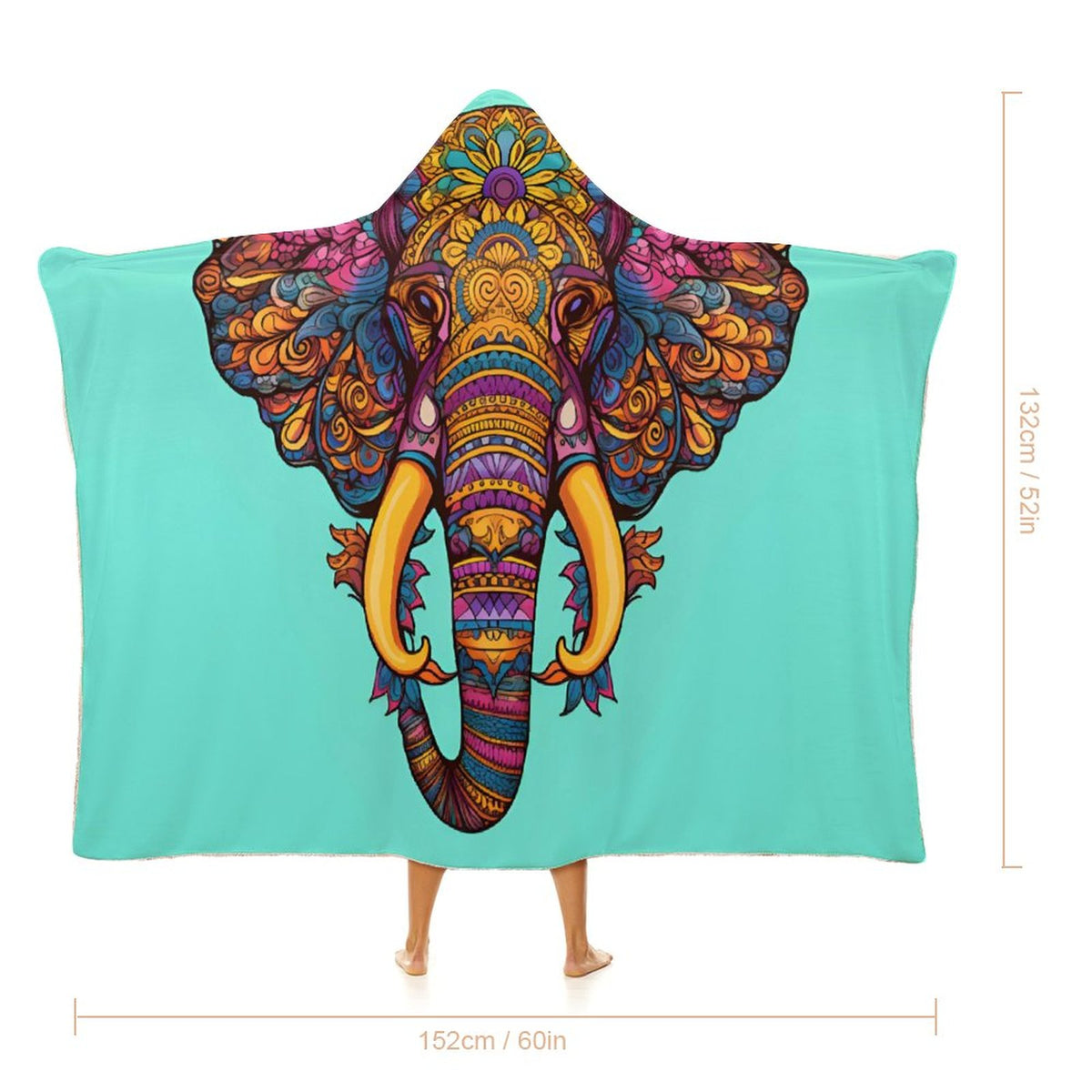 Elephant Hooded Blanket