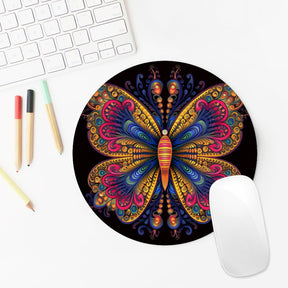 Butterfly Round Mouse Pad