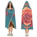 Rose Hooded Blanket