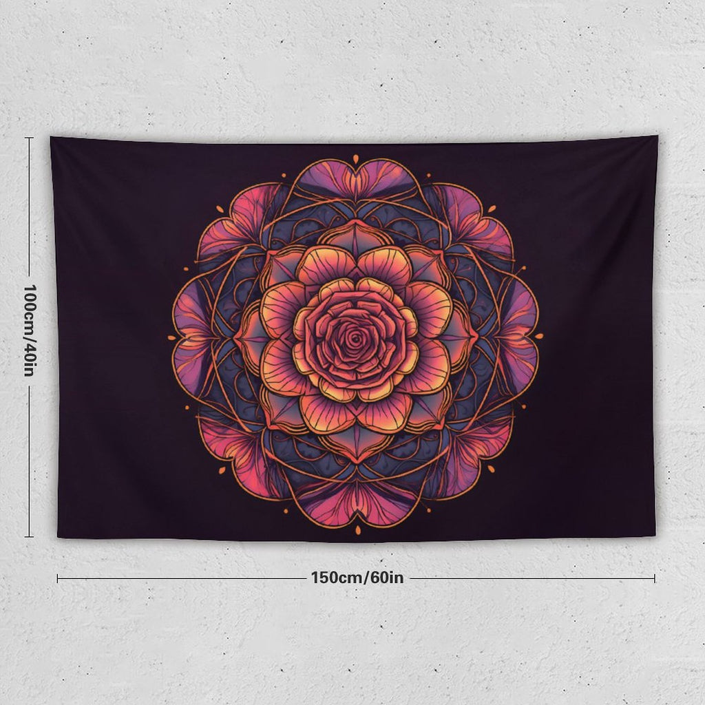 Tapiz de pared de rosas