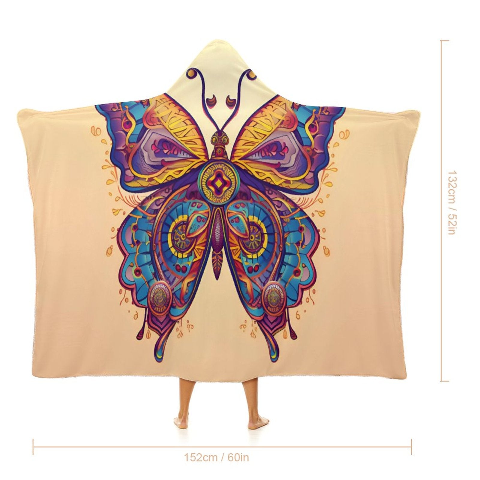 Butterfly Hooded Blanket