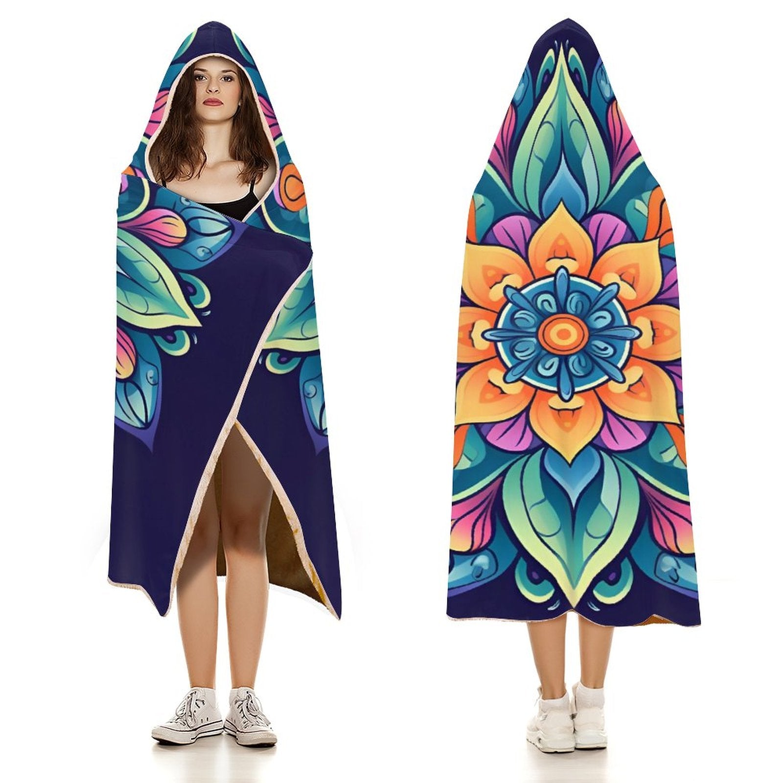 Flower Hooded Blanket