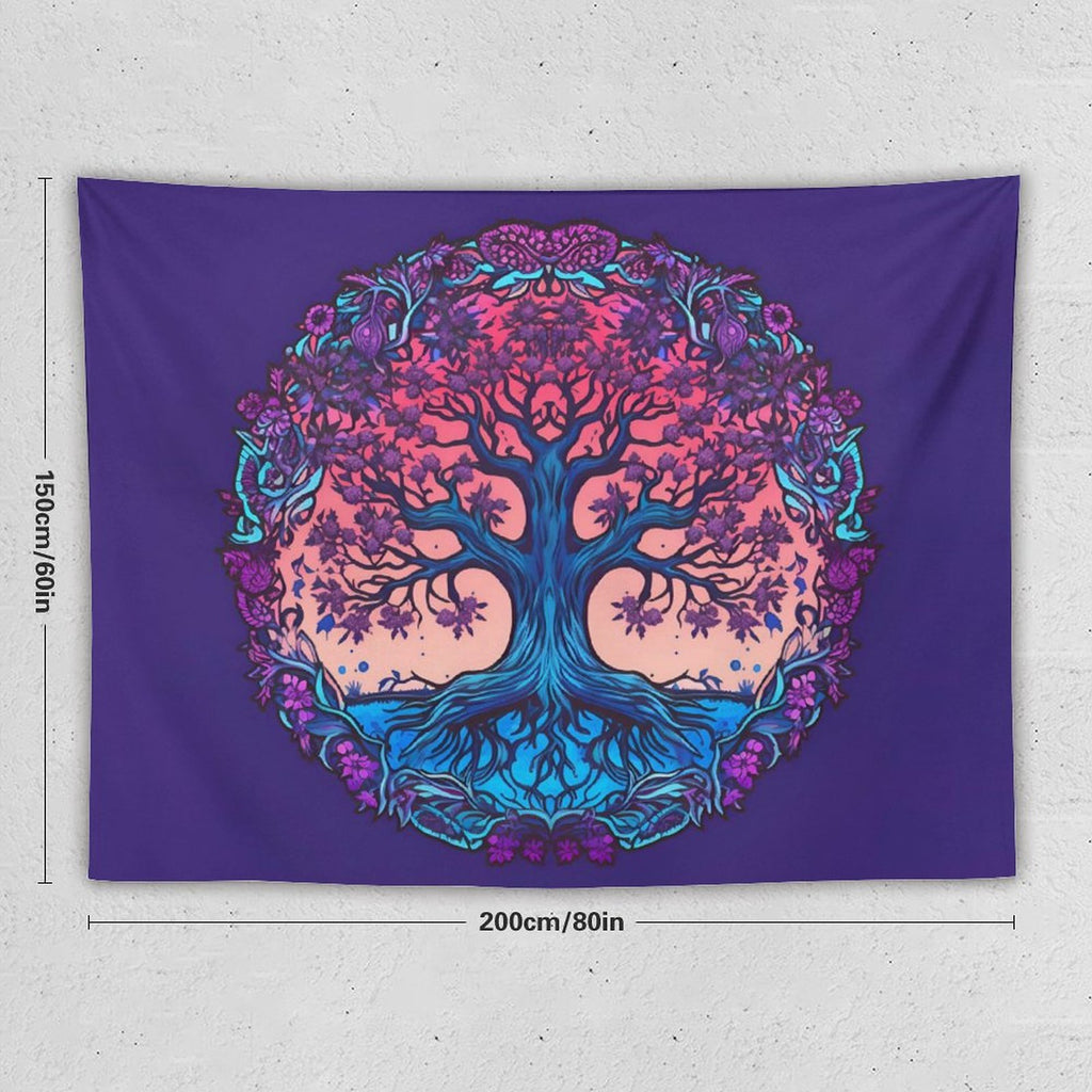 Tapiz de pared de árbol