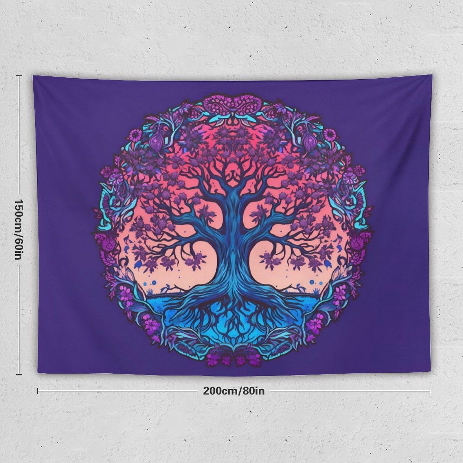 Tapiz de pared de árbol