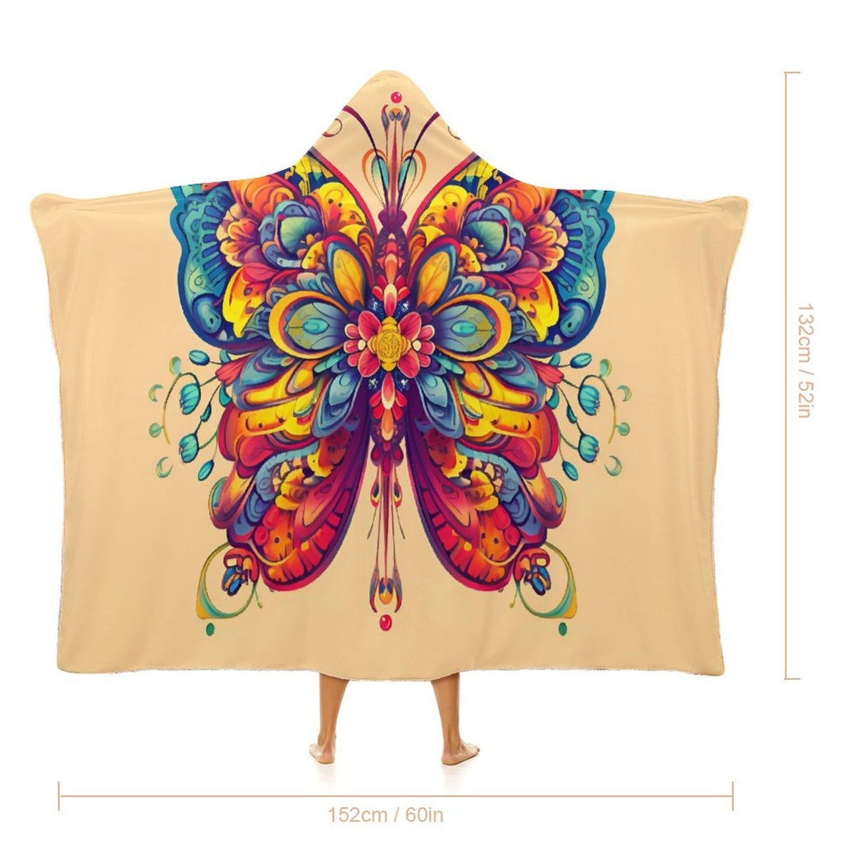 Butterfly Hooded Blanket