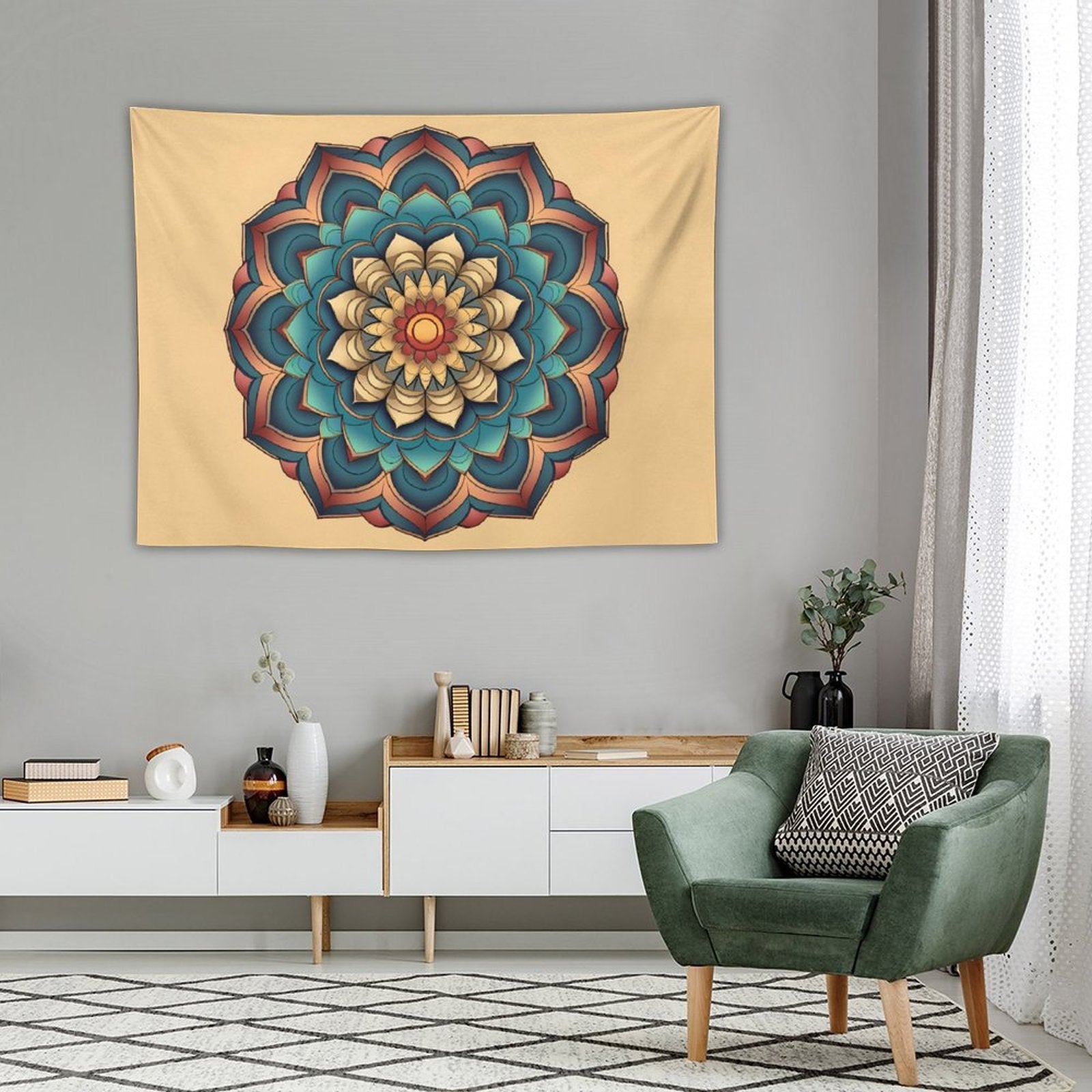 Tapiz de pared de loto