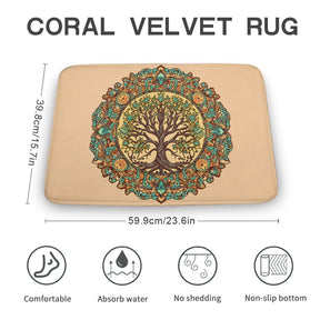 Tree Coral Velvet Rug