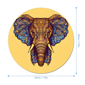 Elephant Round Mouse Pad