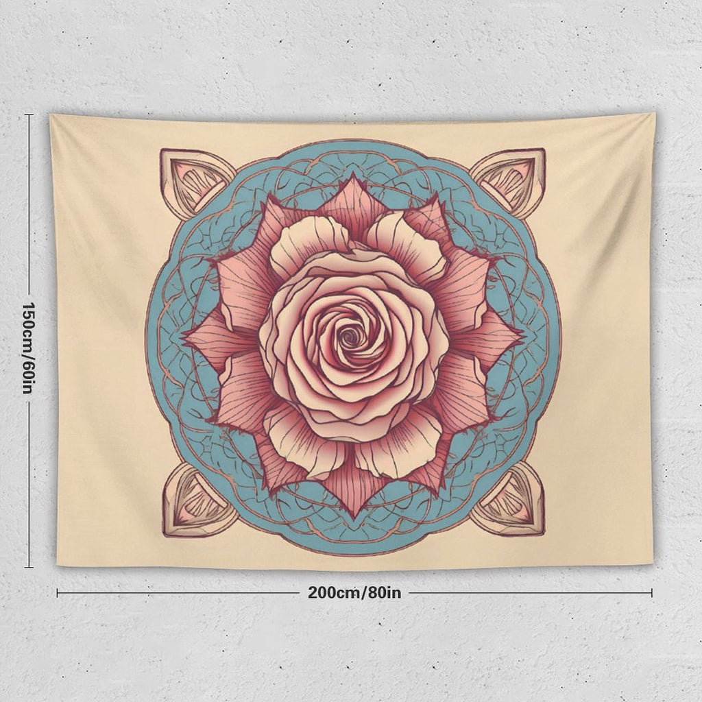 Tapiz de pared de rosas