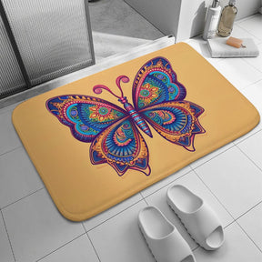 Butterfly Coral Velvet Rug