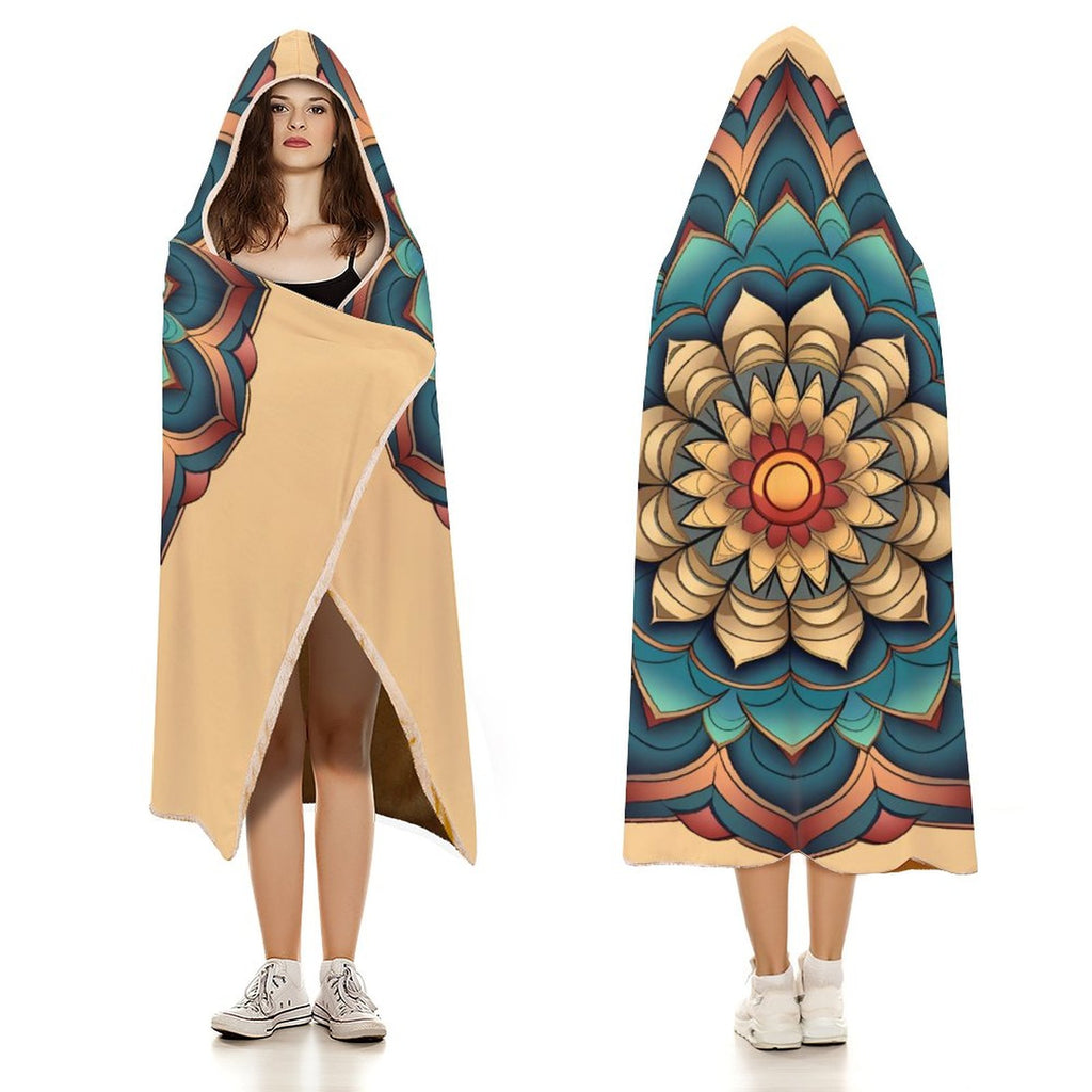 Manta con capucha Lotus