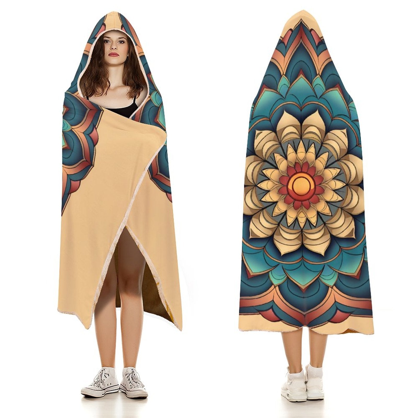 Manta con capucha Lotus