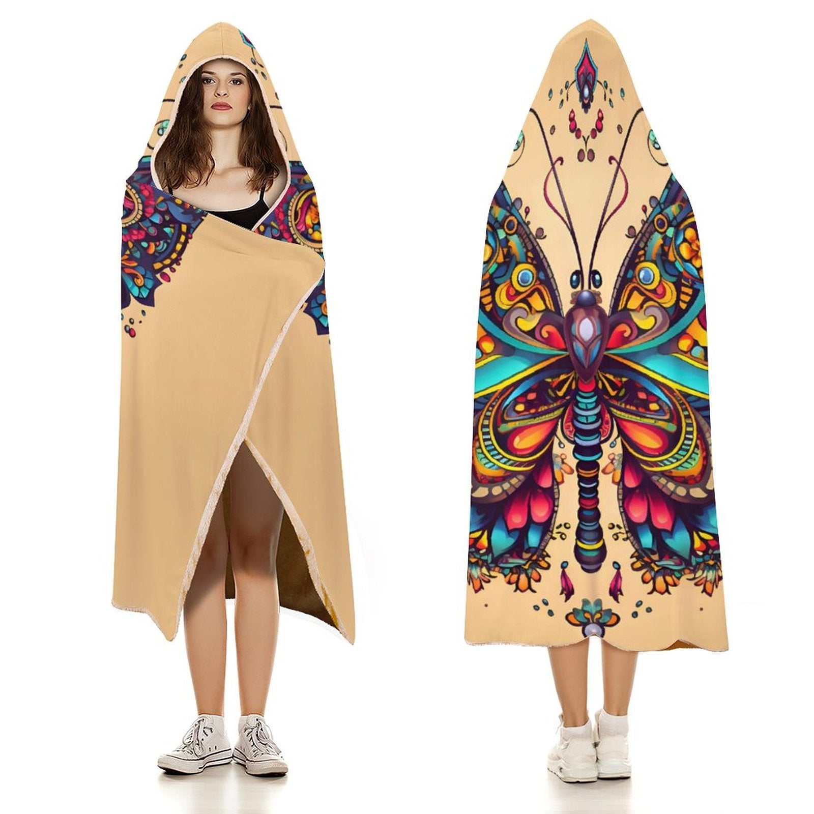 Butterfly Hooded Blanket