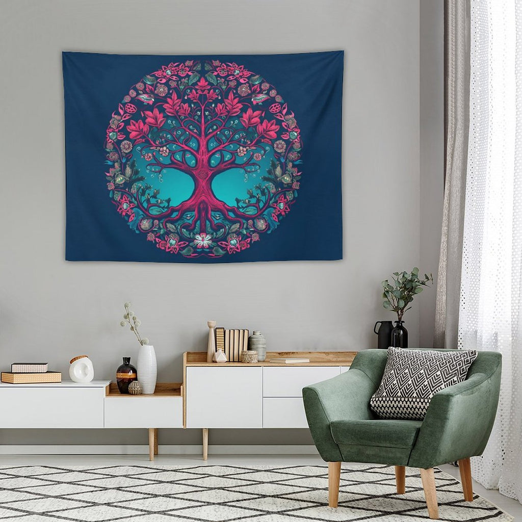 Tapiz de pared de árbol
