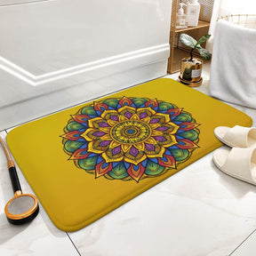 Sunflower Coral Velvet Rug