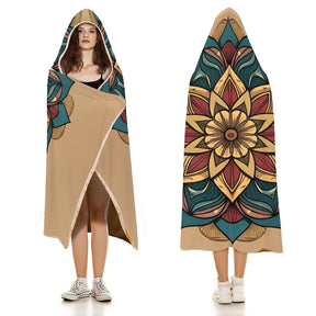 Lotus Hooded Blanket