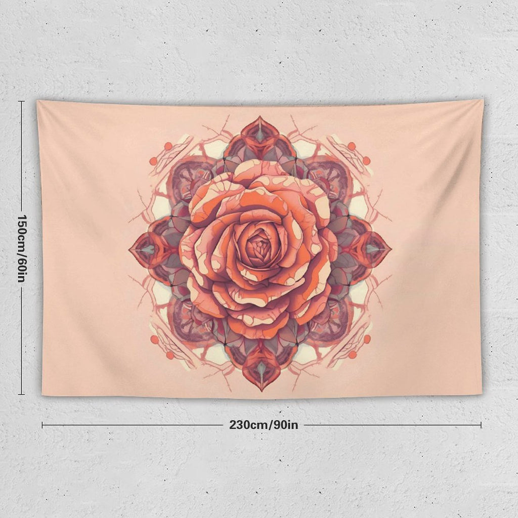 Tapiz de pared de rosas