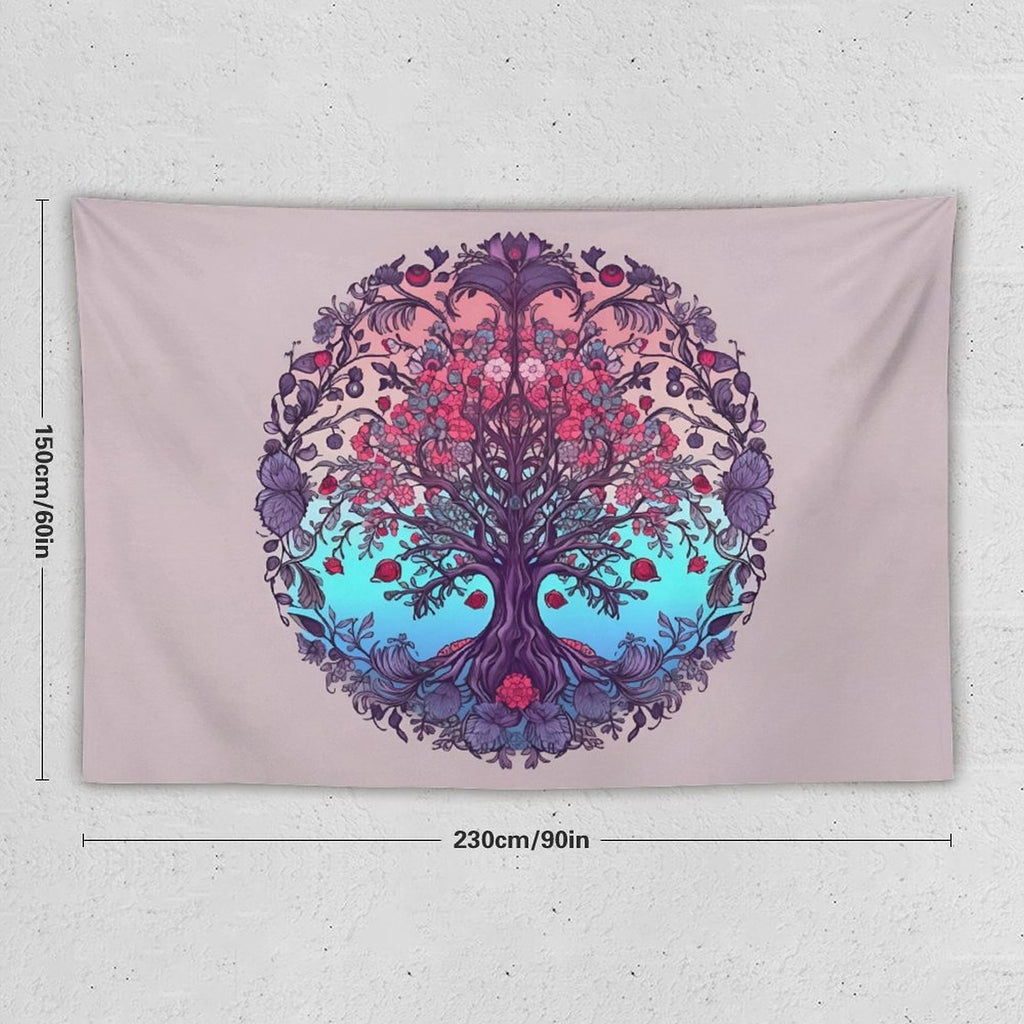Tapiz de pared de árbol