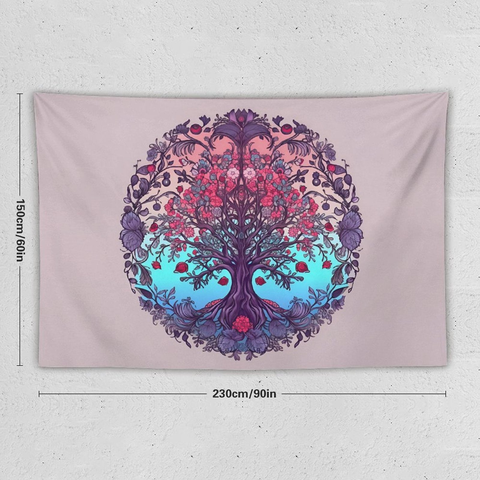 Tapiz de pared de árbol