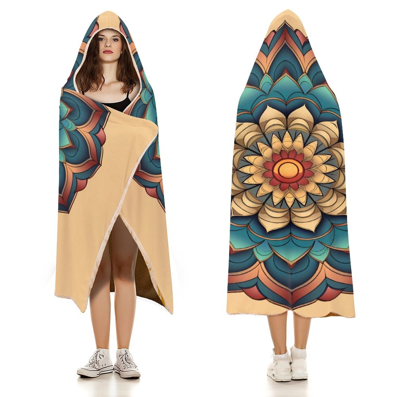 Lotus Hooded Blanket