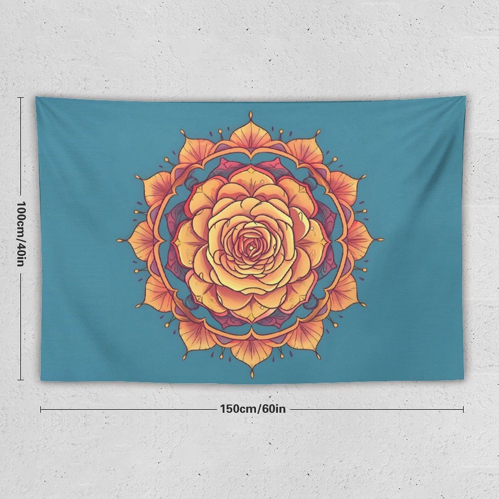 Tapiz de pared de rosas