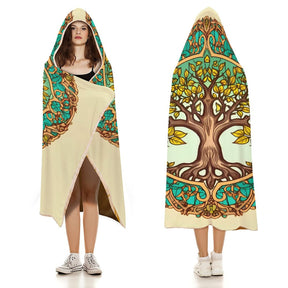 Tree Hooded Blanket