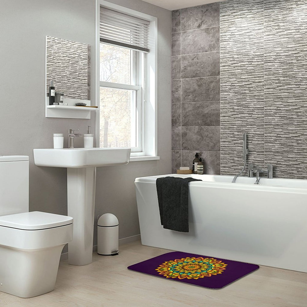 Sunflower Coral Velvet Rug