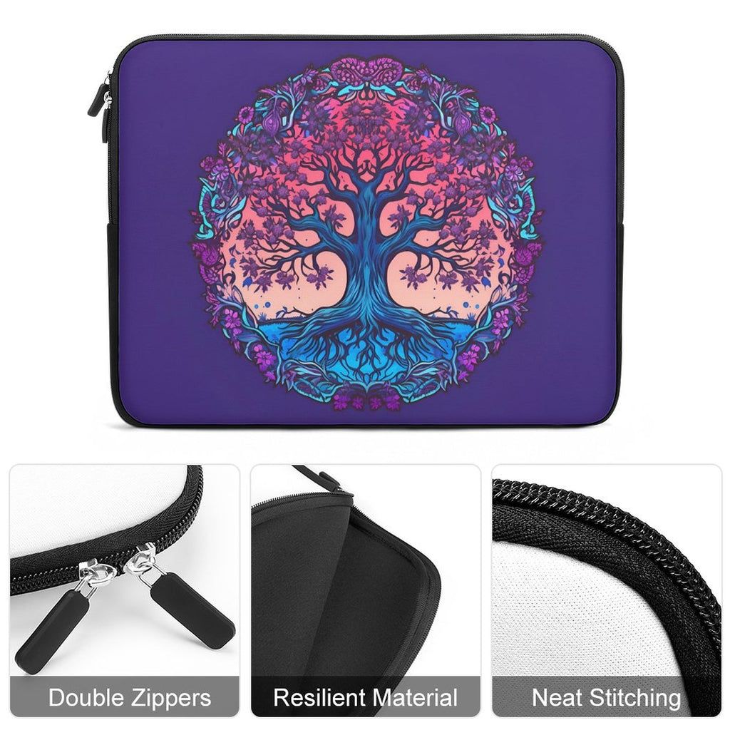 Funda para portátil con diseño de árbol
