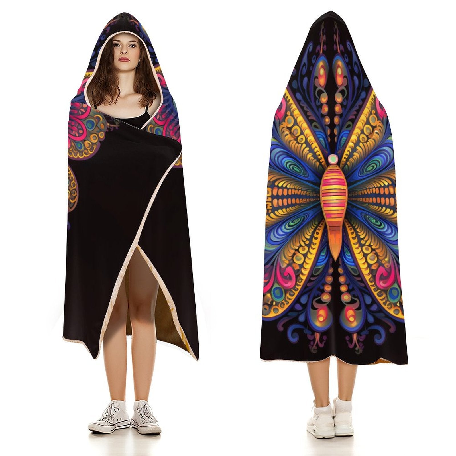 Butterfly Hooded Blanket