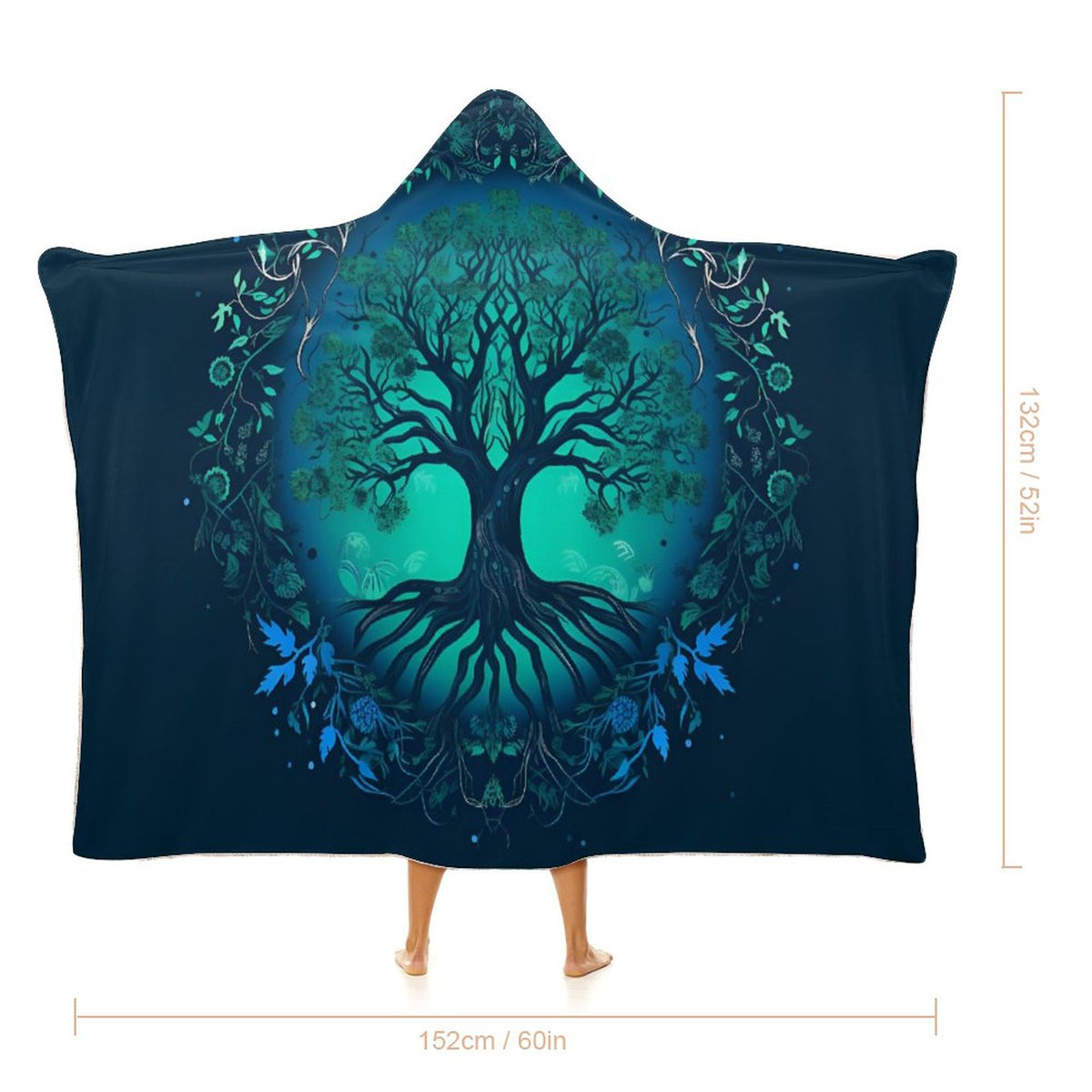 Tree Hooded Blanket