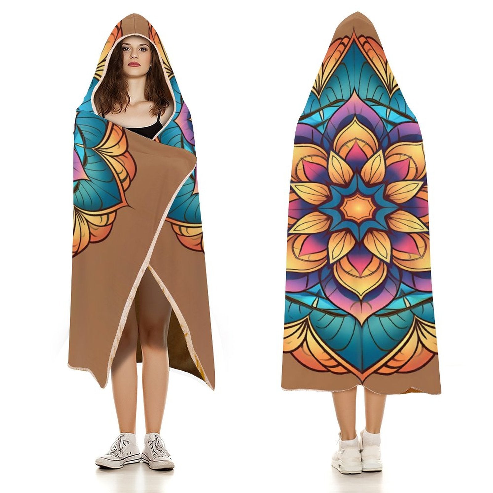 Lotus Hooded Blanket