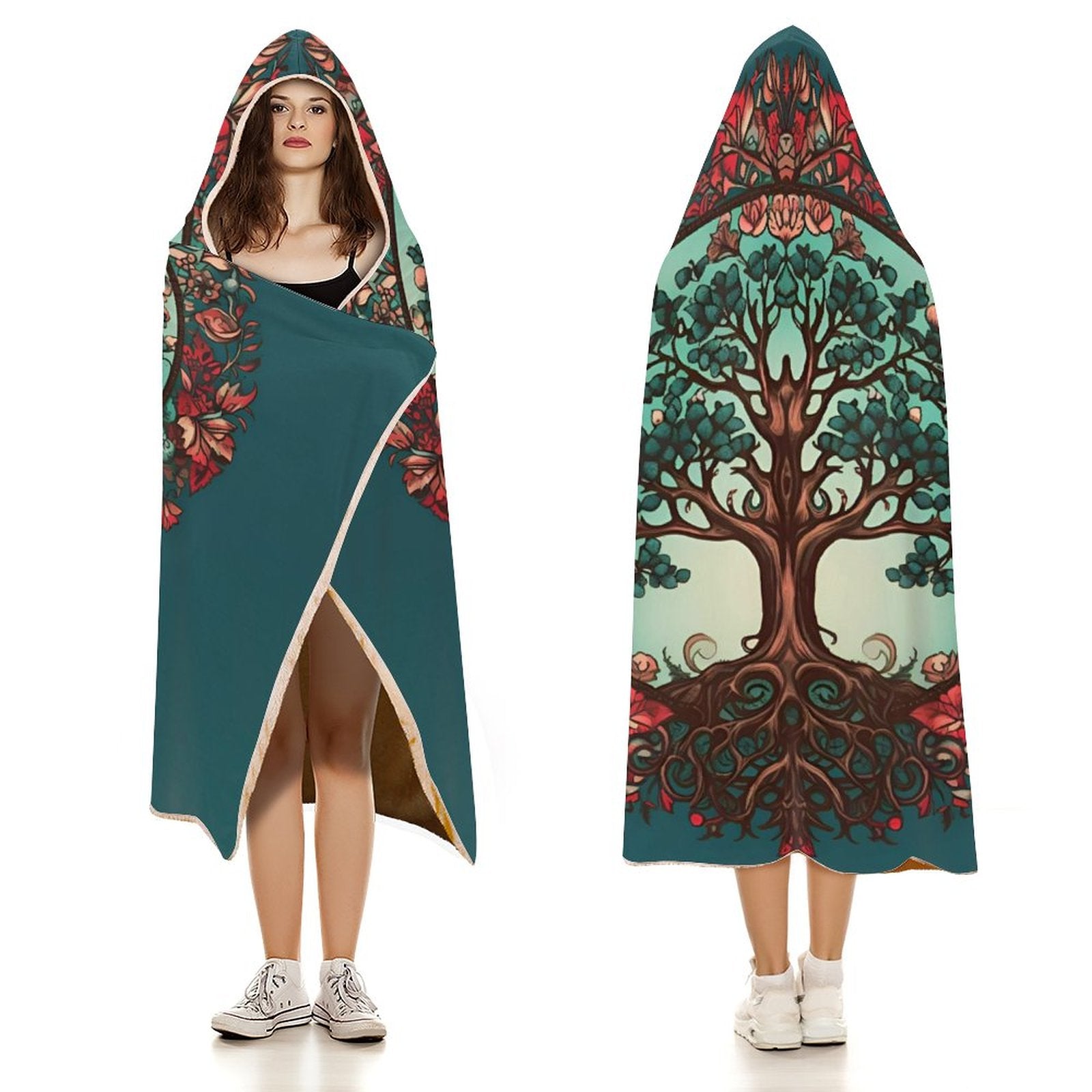 Tree Hooded Blanket