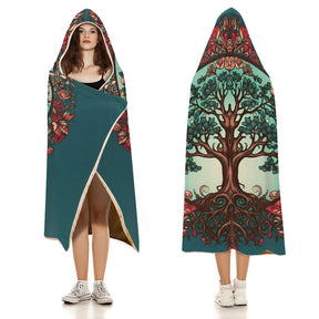 Tree Hooded Blanket