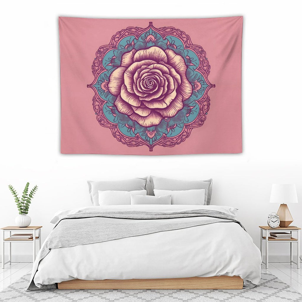 Tapiz de pared de rosas
