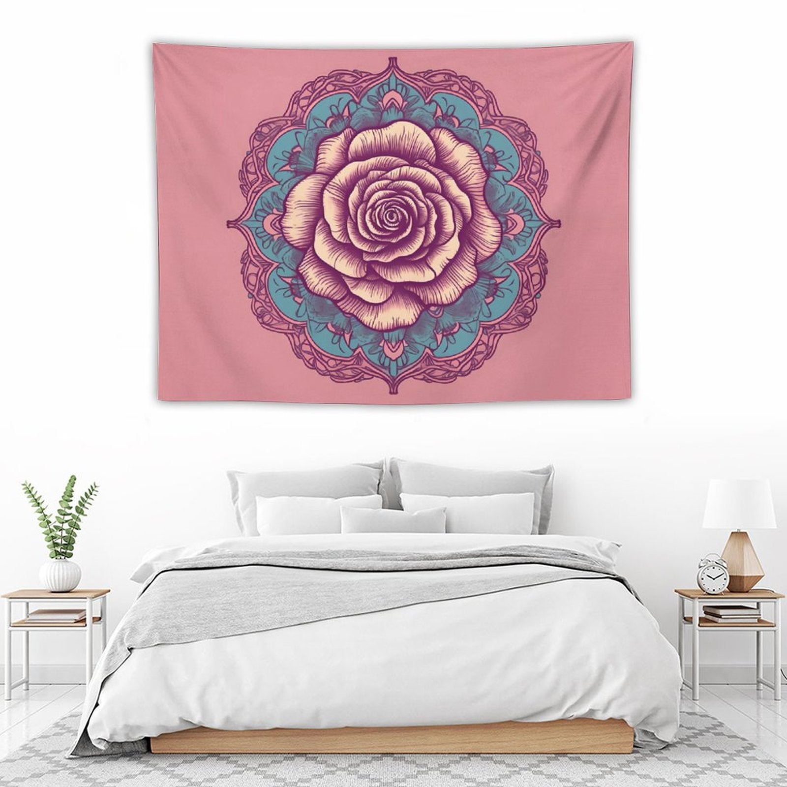 Tapiz de pared de rosas