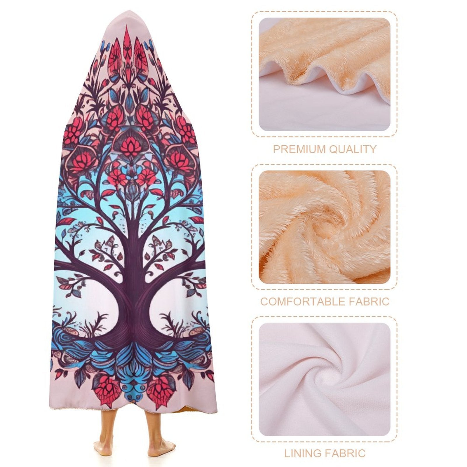 Tree Hooded Blanket