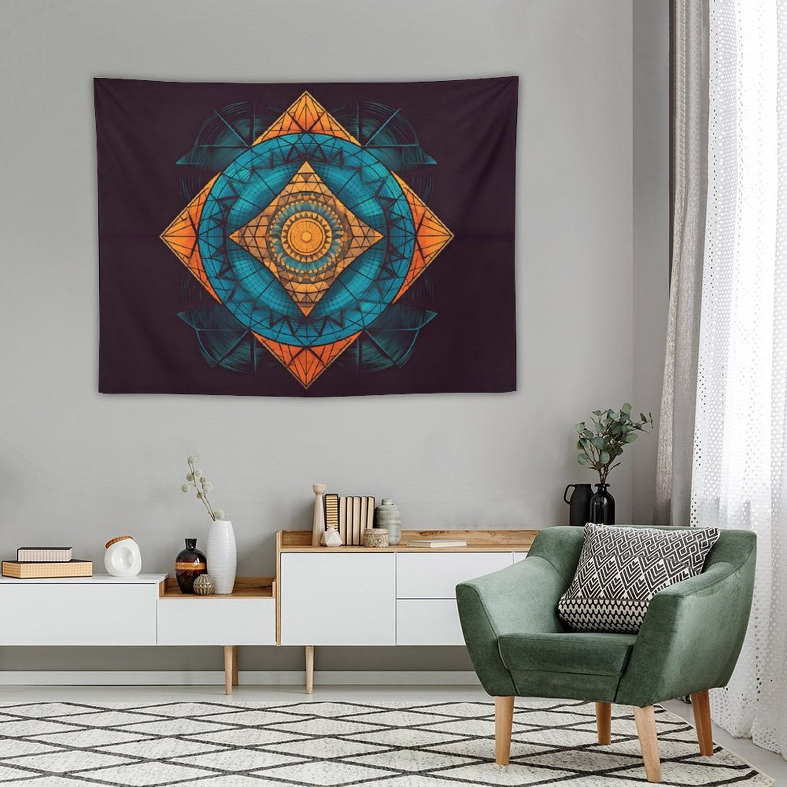 Geometric Wall Tapestry