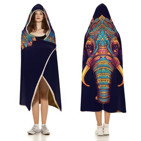 Elephant Hooded Blanket