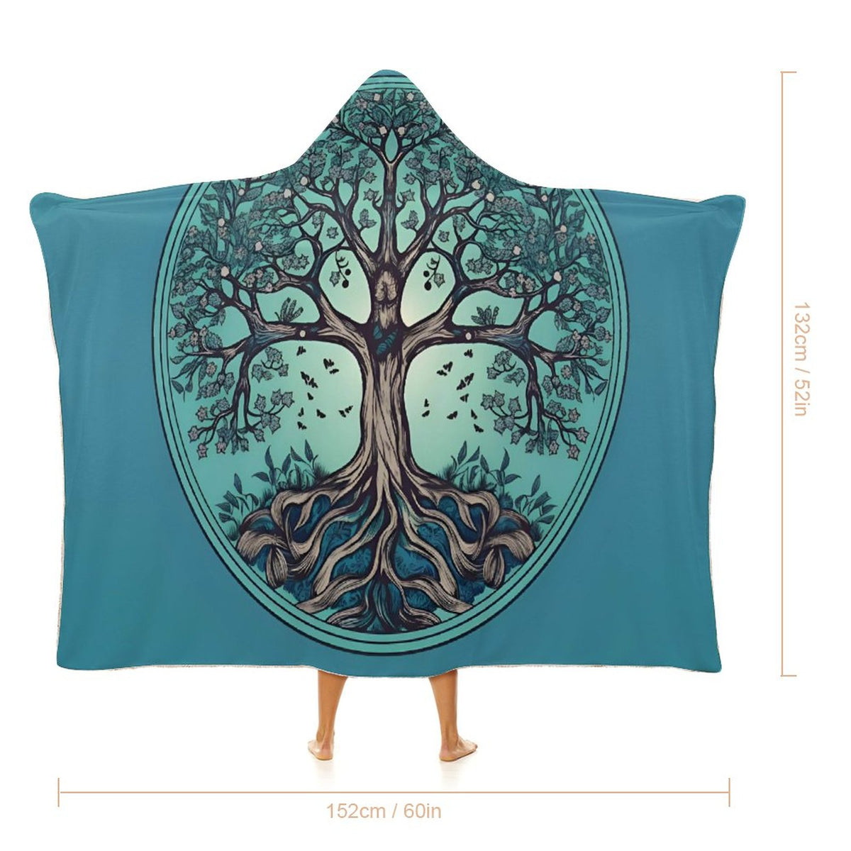 Tree Hooded Blanket